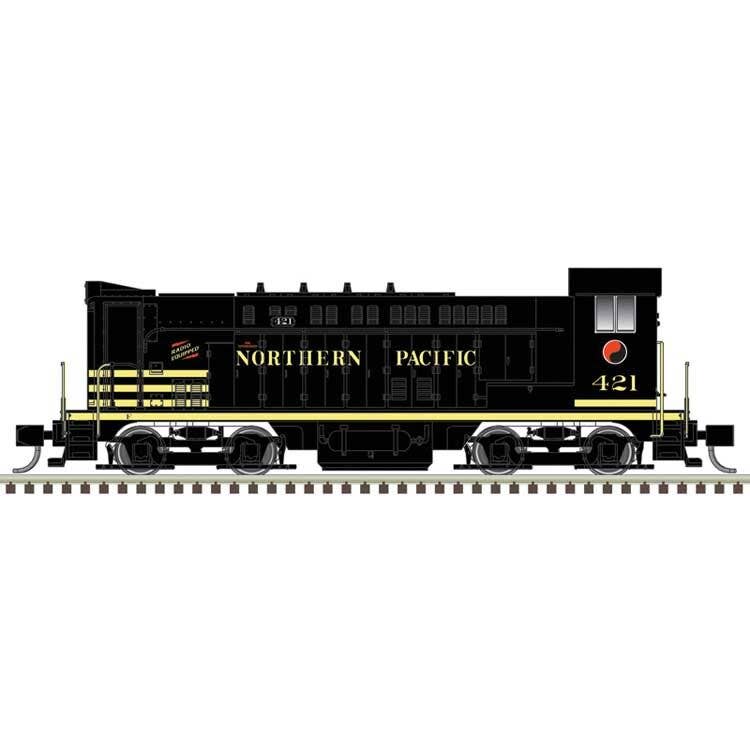 Atlas N 40005968 Baldwin VO1000 - Standard DC - Master(R) Silver - Northern Pacific #421 (black, yellow)