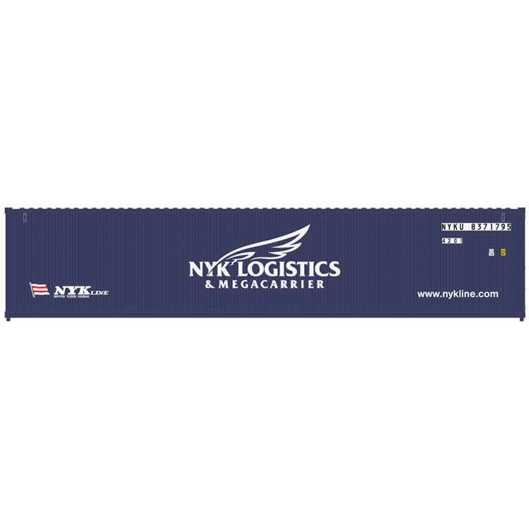 Atlas N 50006824 40' Standard-Height Container 3-Pack - Assembled - Master(R) - NYK Line Set #1 (blue, white)