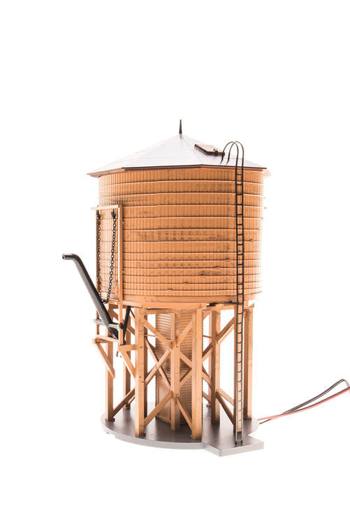 Broadway Limited Imports HO 6091 Operating Water Tower w/Sound - Painted, Unlettered (Weathered Brown)