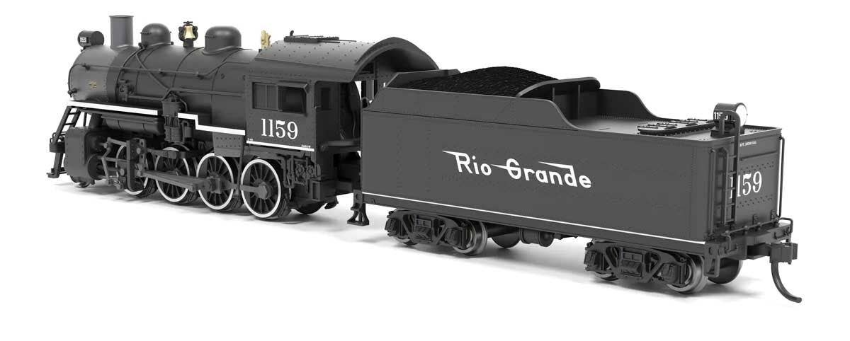 Broadway Limited Imports N 8380 2-8-0 Consolidation - Sound, Smoke and DCC Paragon4(TM) - Denver & Rio Grande Western #1159 (black, graphite, Flying Grande)