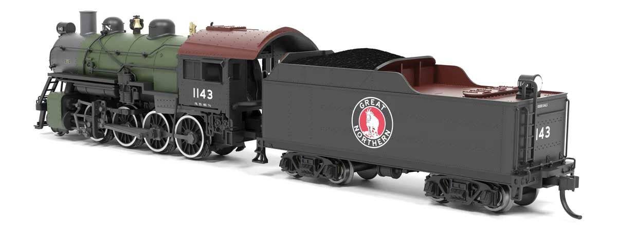 Broadway Limited Imports N 8382 2-8-0 Consolidation - Sound, Smoke and DCC Paragon4(TM) - Great Northern #1143 (green, black, graphite, Tuscan)