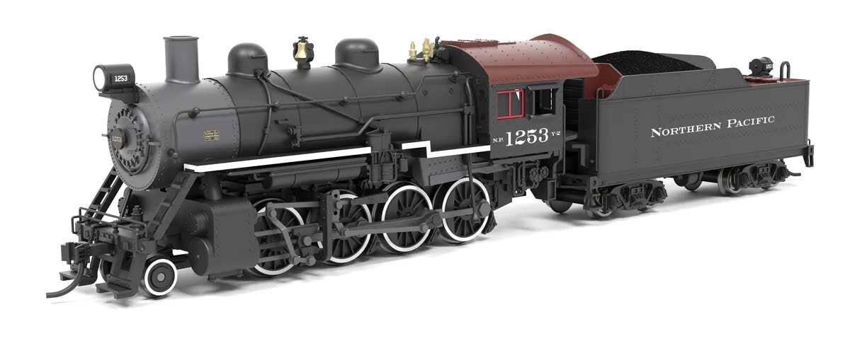 Broadway Limited Imports N 8384 2-8-0 Consolidation - Sound, Smoke and DCC Paragon4(TM) - Northern Pacific #1253 (black, graphite, Tuscan)