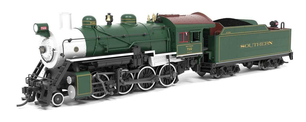 Broadway Limited Imports N 8386 2-8-0 Consolidation - Sound, Smoke and DCC Paragon4(TM) - Southern Railway #722 (green, silver, Tuscan)