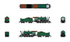 Broadway Limited Imports N 8386 2-8-0 Consolidation - Sound, Smoke and DCC Paragon4(TM) - Southern Railway #722 (green, silver, Tuscan)