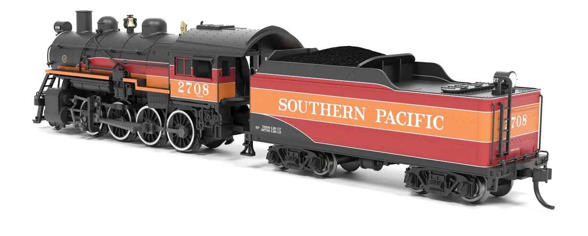 Broadway Limited Imports N 8387 2-8-0 Consolidation - Sound, Smoke and DCC Paragon4(TM) - Southern Pacific #2708 (Daylight, black, red, orange)
