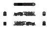 Broadway Limited Imports N 8400 2-8-0 Consolidation - Standard DC - Stealth - Denver & Rio Grande Western #1159 (black, graphite, Flying Grande)