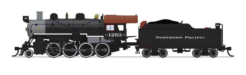 Broadway Limited Imports N 8402 2-8-0 Consolidation - Standard DC - Stealth - Northern Pacific #1253 (black, graphite, Tuscan)