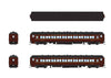 Broadway Limited Imports HO 8965 PRR 5-Car Set - PB70 Combine, 3 P70Coach, Z74D Business Observation Set - RTR - Pennsylvania Railroad #4780, 3420, 3575, 3706, 7504 Quaker City (Late 1940s)