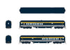 Broadway Limited Imports HO 9100 Heavyweight 5-Car Set - Combine, 3 P70 Coach, Business Car Set - Chesapeake & Ohio (blue, gray, yellow)