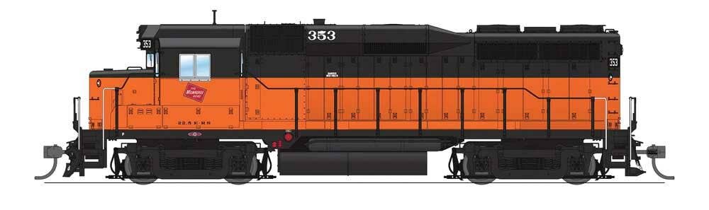 Broadway Limited Imports HO 9138 EMD GP30 - Sound and DCC - Paragon4(TM) - Milwaukee Road #354 (orange, black)