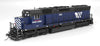 Broadway Limited Imports HO 9818 EMD SD45 - Standard DC - Paragon4(TM) - Montana Rail Link #368 (blue, black, white, red, W Logo)