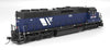 Broadway Limited Imports HO 9819 EMD SD45 - Standard DC - Paragon4(TM) - Montana Rail Link #369 (blue, black, white, red, W Logo)