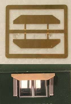 Cal Scale HO 535 Diesel Sun Shade, Etched Brass