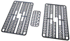 Central Valley N 1813 150' Bridge Details (Unpainted Plastic) - Lacing & Gusset Details