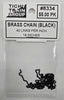 Tichy Train Group 8334 Blackened Brass Chain - 40 Links Per Inch, 18" 45.7cm Length