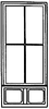 Grandt Line Products 3734 Commercial Storefront Windows -- Double, 64" x 12'
