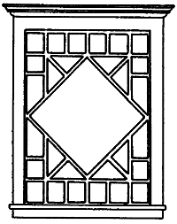Grandt Line Products 3743 Diamond-Patterened Window & Frame