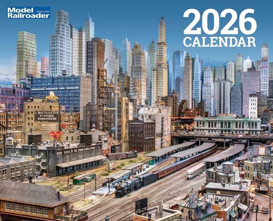 Kalmbach 68215 2026 Model Railroader Calendar - 12 Month Calendar, 13 x 10-1/2"