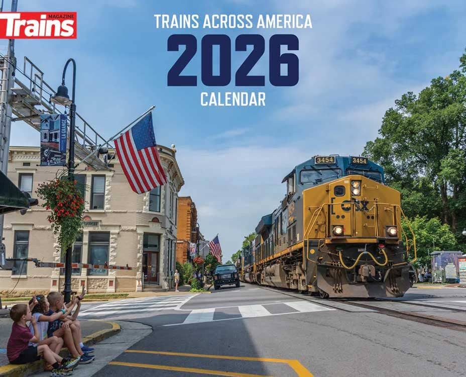 Kalmbach 68216 2026 Trains Across America Calendar - 12 Month Calendar, 13 x 10-1/2"
