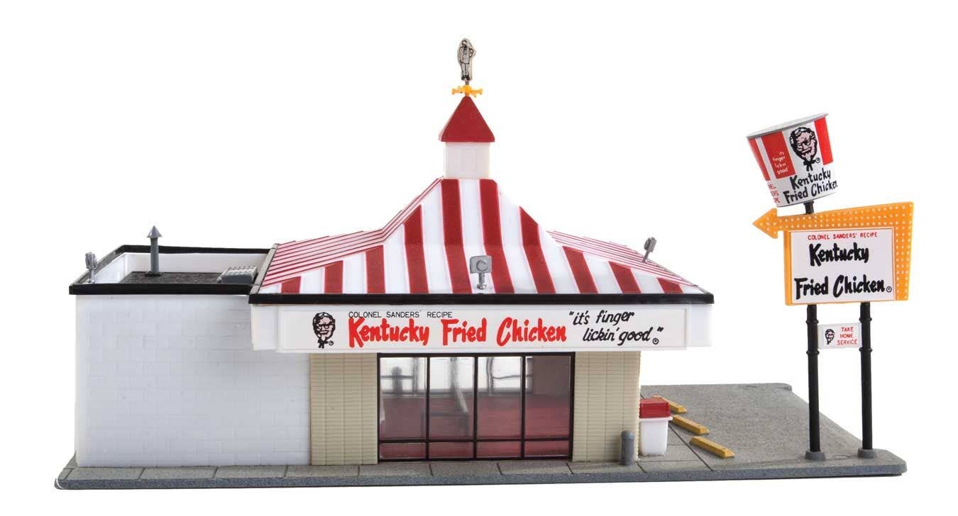 Life-Like Products HO 1394 Kentucky Fried Chicken(R) Drive-In - Kit - 8-3/8 x 4-1/4" 21.3 x 10.8cm
