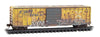 Micro Trains N 2544442 50' Rib-Side Single-Door Boxcar No Roofwalk - San Luis Central #1161 (Weathered, Ex-Railbox, yellow, graffiti, Series #6)