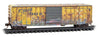 Micro Trains N 2544442 50' Rib-Side Single-Door Boxcar No Roofwalk - San Luis Central #1161 (Weathered, Ex-Railbox, yellow, graffiti, Series #6)