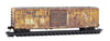 Micro Trains N 2544444 50' Rib-Side Single-Door Boxcar No Roofwalk - Sabine River & Northern #1032 (Weathered, Ex-Railbox, yellow, Series #8)
