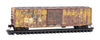 Micro Trains N 2544444 50' Rib-Side Single-Door Boxcar No Roofwalk - Sabine River & Northern #1032 (Weathered, Ex-Railbox, yellow, Series #8)