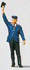Preiser HO 28000 Individual Figure - Railway Personel - Conductor w/Arm Raised