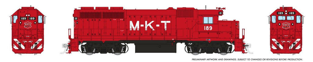 Rapido 040557 HO EMD GP40 (DC/DCC/Sound): MKT - Red Scheme: #189