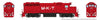 Rapido 040558 HO EMD GP40 (DC/DCC/Sound): MKT - Red Scheme: #191