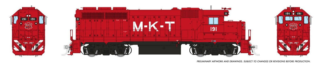 Rapido 040558 HO EMD GP40 (DC/DCC/Sound): MKT - Red Scheme: #191