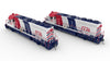 Rapido 040560 HO EMD GP40 (DC/DCC/Sound): Western Pacific - Bicentennial: #1776 + 1976