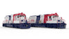 Rapido 040560 HO EMD GP40 (DC/DCC/Sound): Western Pacific - Bicentennial: #1776 + 1976