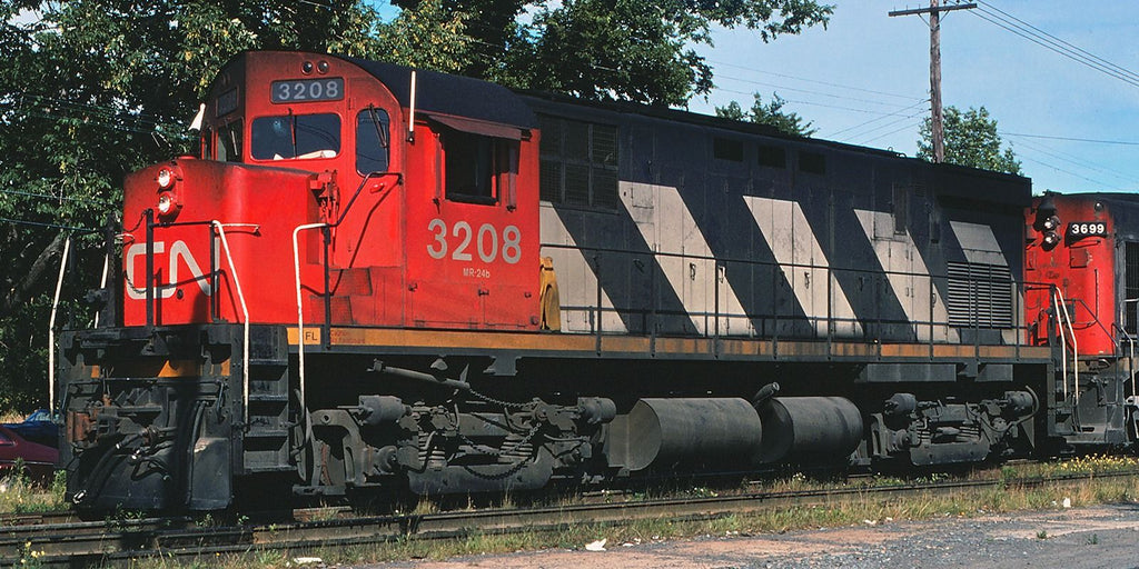 Rapido 045005 HO MLW C-424 (DC/Silent): CN Rail - Stripes (MR-24b): #3209
