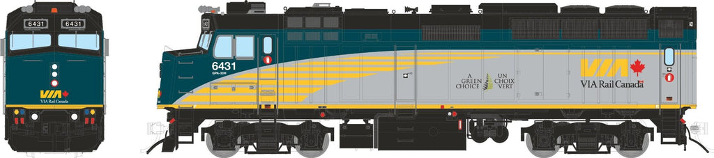 Rapido 082025 HO Rebuilt F40PH-2D (DC/Silent): VIA Rail - Renaissance: #6431