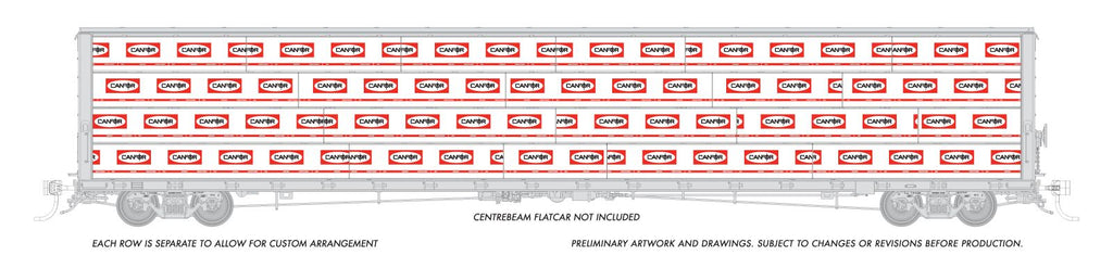 Rapido 102160 Rapido Bits: HO Centerbeam Lumber Load: Canfor