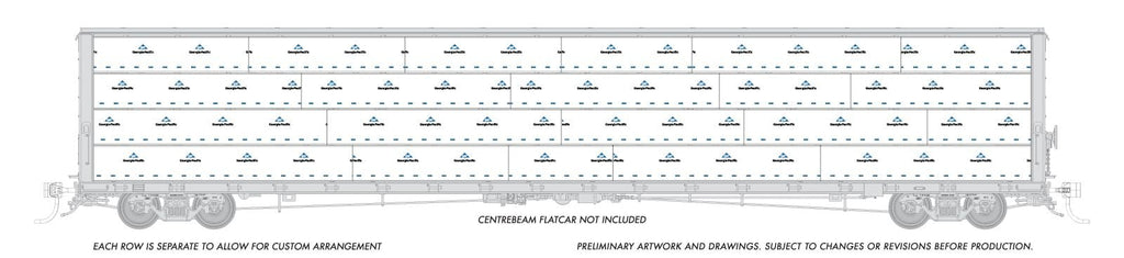 Rapido 102162 Rapido Bits: HO Centerbeam Lumber Load: Georgia Pacific