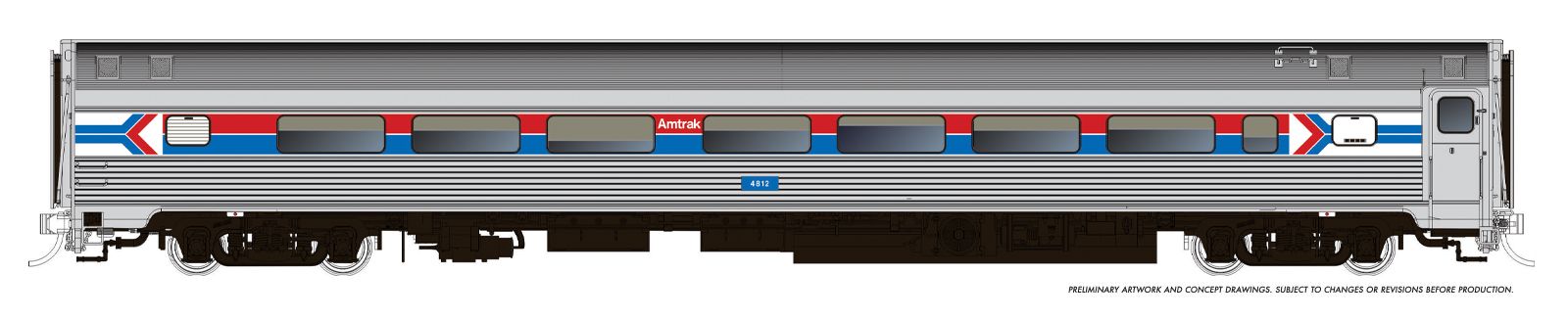 Rapido 115140 HO Budd Coach: Amtrak - Phase 1: #4815