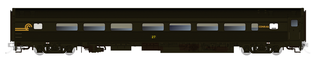 Rapido 115144 HO Budd Coach: Conrail - Green: #27