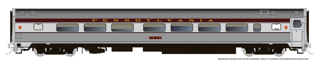 Rapido 115168 HO Budd Coach: Pennsylvania - Congressional Scheme: #1575
