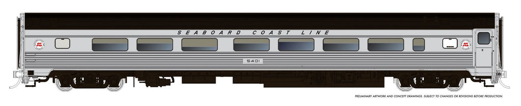 Rapido 115186 HO Budd Coach: Seaboard Coast Line: #5401