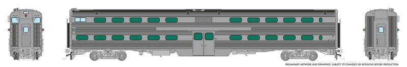 Rapido 145096 HO Gallery Commuter Car: Cab Coach: Painted, Unletttered