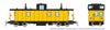 Rapido 166098 HO HS Caboose: Painted/Unlettered - Yellow