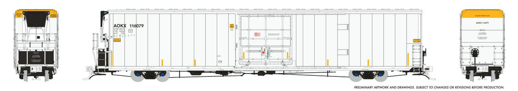 Rapido 167506A HO Greenbrier 7780cuft Reefer w/Sound: AOKX: Single Car