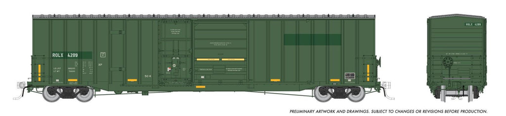 Rapido 191009 HO Trenton Works 6637cuft boxcar: Railroad Of Lies (ROLX): #4209 Single Car