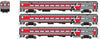 Rapido 528055 N Comet Car: CTrail Connecticut: Set #1 (Cab Car and 2 Coaches)
