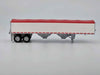 HO Logistics Replicas HO 468 39' Covered Grain Trailer - Assembled - White with Red Tarp