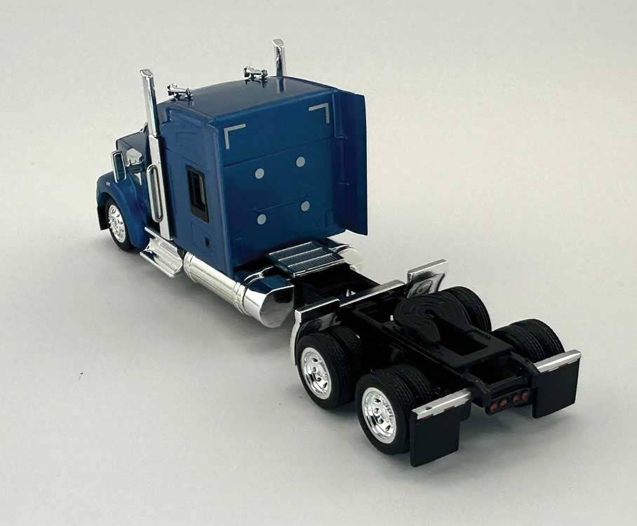 HO Logistics Replicas HO 990065 Kenworth 990 Stand-Up Sleeper-Cab Semi Tractor - Assembled - Metallic Blue