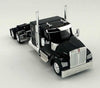 HO Logistics Replicas HO 990093 Kenworth 990 Flat-Top Sleeper-Cab Semi Tractor - Assembled - Black